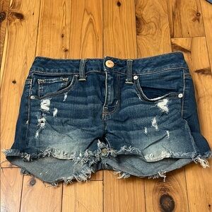 Distressed Denim Women Shorts